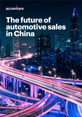 The Future of Automotive Sales in China | Accenture