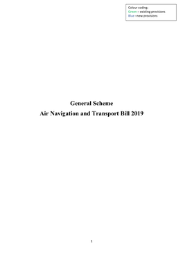 General Scheme Air Navigation and Transport Bill 2019