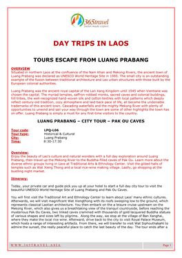 Day Trips in Laos