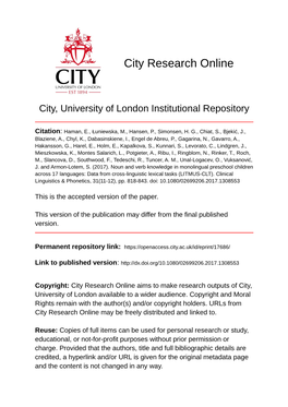 City Research Online