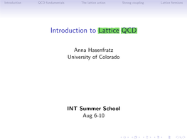 Introduction to Lattice QCD