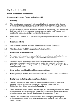Response to the Constituency Boundary Review 2023.Pdf