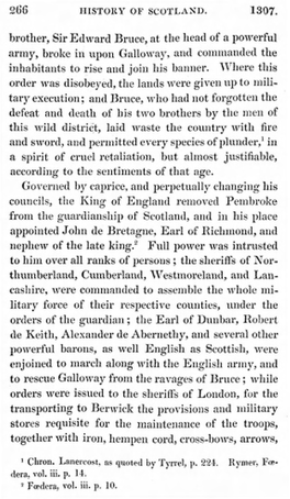 1307. Brother, Sir Edward Bruce, at the Head of a Powerful Army, Broke in Upon Galloway, Ancl Colnmanded the Inhabitants to Rise and Join His Banner