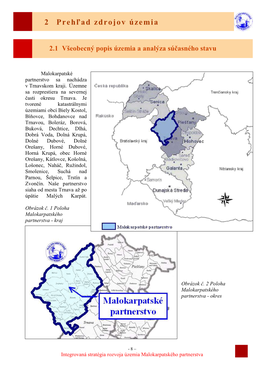 Integrovaná Stratégia Rozvoja Územia Malokarpatského Partnerstva 2 Prehľad Zdrojov Územia