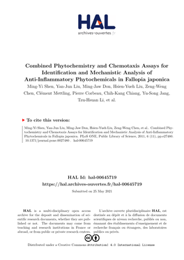 Combined Phytochemistry and Chemotaxis Assays For