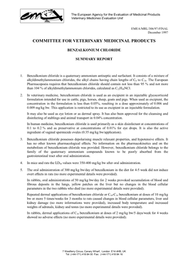 Benzalkonium-Chloride-Summary-Report-Committee-Veterinary-Medicinal-Products En.Pdf