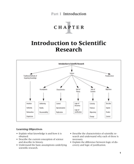 Introduction to Scientific Research