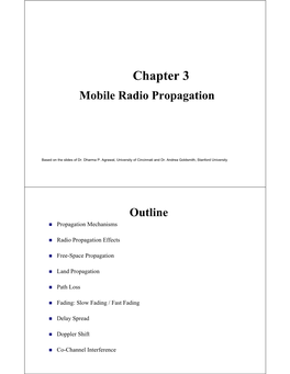 Mobile Radio Propagation