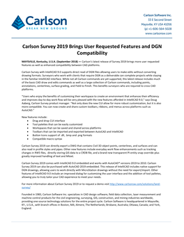 Carlson Software Business Summary