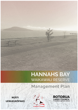 DRAFT Hannahs Bay Reserve Management Plan