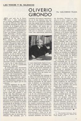 Oliverio Girondo? Su Más Una Espiral Hacia Su Concien­ Experimentó Un Verdadero Reco­ Incansable Búsqueda Por Una Au­ Cia Interior