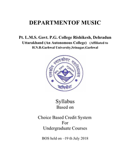 Departmentof Music