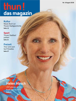 Helen Hirsch «Ich Glaube an Die Kraft Von Kunst.» Seite 6 NEUER FOCUS AB FR