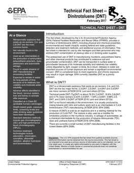 Technical Fact Sheet- Dinitrotoluene (DNT)