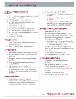 Ancillary Administration