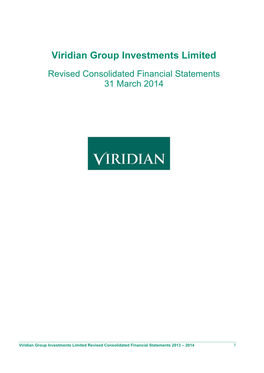 Viridian Group Investments Limited