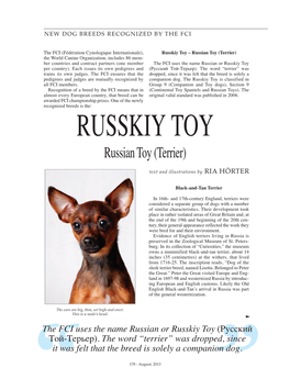 Russkiy Toy Terriër