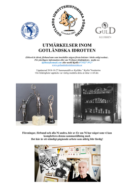 Utmärkelser Inom Gotländska Idrotten