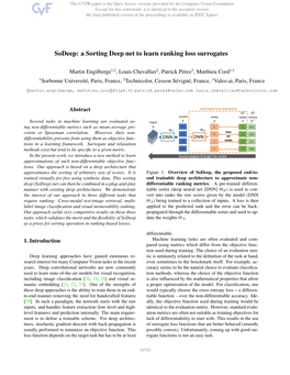 Sodeep: a Sorting Deep Net to Learn Ranking Loss Surrogates