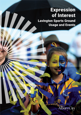 Expression of Interest Lavington Sports Ground Usage and Events Expression of Interest – Lavington Sports Ground Usage and Events 3