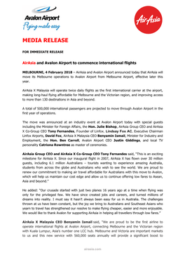 0203 Media Release