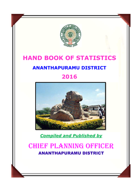 Handbook of Statistics Ananthapuramu District 2016