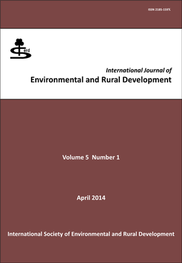 International Journal of Environmental and Rural Development