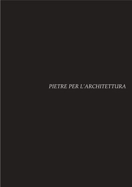 Pietre Per L'architettura