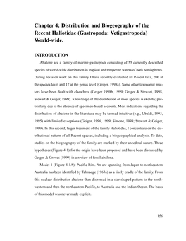 Chapter 4: Distribution and Biogeography of the Recent Haliotidae (Gastropoda: Vetigastropoda) World-Wide