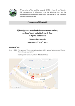 Program and Timetable Effect of Forest and Check Dams on Water Surface