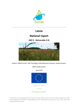 Latvia National Report (WP 2 - Deliverable 2.2)