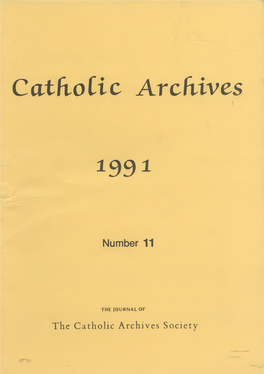 Catholic Archives 1991