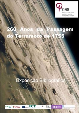 260 Anos Da Passagem Do Terramoto De 1755 Exposição Bibliográfica