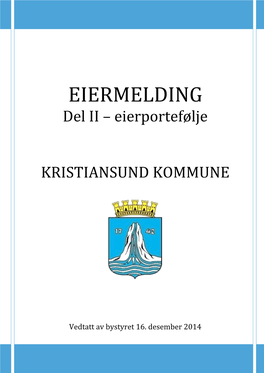 EIERMELDING Del II – Eierportefølje