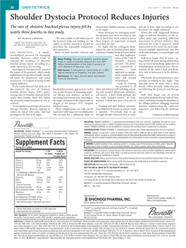 Shoulder Dystocia Protocol Reduces Injuries