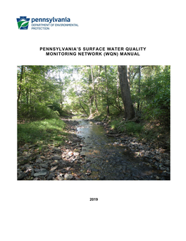 Pennsylvania's Surface Water Quality Monitoring Network (Wqn)