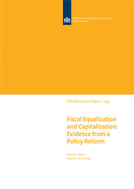 Fiscal Equalization and Capitalization: Evidence from a Policy Reform