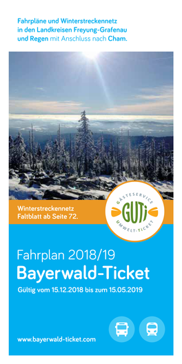 Winterfahrplanheft Saison 2018-2019