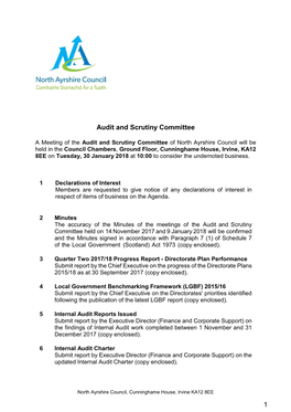 Audit and Scrutiny Committee 14 November 2017