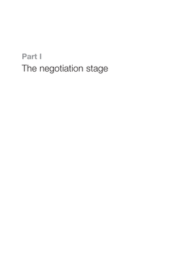 The Negotiation Stage