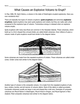 What Causes an Explosive Volcano to Erupt?