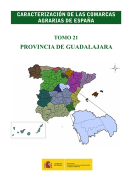Provincia De Guadalajara Caracterización De Las Comarcas Agrarias De España