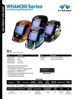 WHAM30 Series ANSI Product Sheet