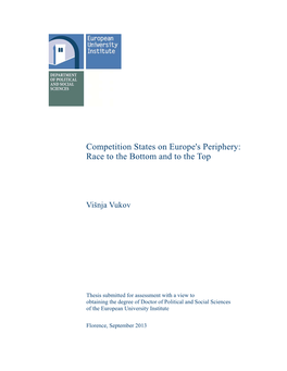 Competition States on Europe's Periphery: Race to the Bottom and to the Top