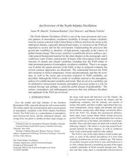 An Overview of the North Atlantic Oscillation