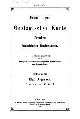 Geologischen Karte