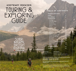 Touring & Exploring Guide