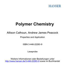 Polymer Chemistry