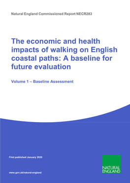 The Economic and Health Impacts of Walking on English Coastal Paths: a Baseline for Future Evaluation