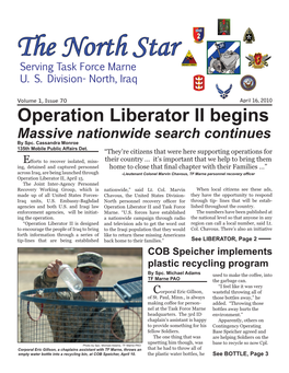 Operation Liberator II Begins Massive Nationwide Search Continues by Spc
